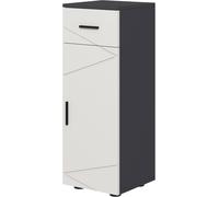 Bathroom Cabinet Slim Storage Cupboard Drawer Adjustable Shelf Modern Grey