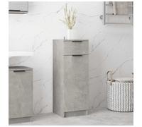Bathroom Cabinet Slim Tall Engineered Wood Concrete Grey 32x34x90 cm w/ Shelves