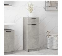 Bathroom Cabinet Slim Tall Engineered Wood Concrete Grey 32x34x90 cm w/ Shelves