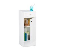 Bathroom cabinet Small Wooden Cupboard Adjustable Shelf Unit 2 Shelves Durable