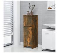 Vidaxl Bathroom Cabinet Smoked Oak 30X30X95 Cm Engineered Wood
