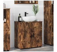 vidaXL Bathroom Cabinet with Storage Smoked Oak 61 x 35 x 64 cm