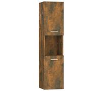 Bathroom Cabinet Smoked Oak Engineered Wood Toilet Vanity Unit Cupboard vidaXL