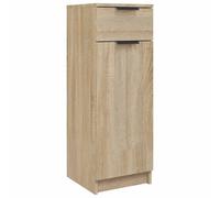 Bathroom Cabinet Sonoma Oak Engineered Wood Toilet Cupboard vidaXL