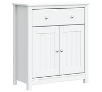 vidaXL Bathroom Cabinet BERG White 69.5x34x80 cm Solid Wood Pine