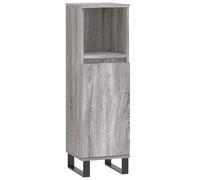 Vidaxl Bathroom Cabinet Grey Sonoma 30X30X100 Cm Engineered Wood, Grey