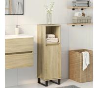 Bathroom Cabinet Vanity Unit Storage Cabinet Cupboard Engineered Wood vidaXL