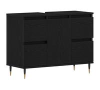 Bathroom Cabinet Vanity Unit Storage Cabinet Cupboard Engineered Wood vidaXL