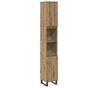 vidaXL Bathroom Cabinet Vanity Unit Highboard Cupboard White Engineered Wood