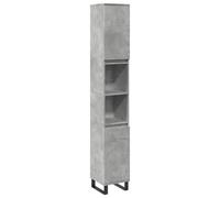 vidaXL Bathroom Cabinet Vanity Unit Highboard Cupboard White Engineered Wood