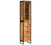 Bathroom Cabinet Vanity Unit Storage Cupboard Iron & Solid Wood Acacia vidaXL