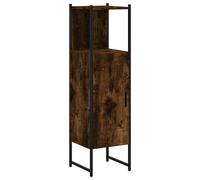 vidaXL Bathroom Cabinet Vanity Unit Bath Cupboard Smoked Oak Engineered Wood