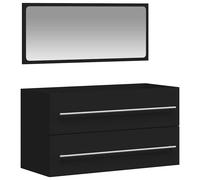 vidaXL Bathroom Furniture Set 2 Piece Sonoma Oak Engineered Wood Furniture