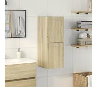vidaXL Bathroom Cabinet Storage Cabinet Vanity Unit Sonoma Oak Engineered Wood