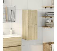 vidaXL Bathroom Cabinet Storage Cabinet Vanity Unit Sonoma Oak Engineered Wood