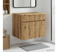 Bathroom Cabinet Wall-Mounted Artisan Oak 59 x 44.5 x 50 cm Engineered Wood Unit