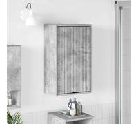 vidaXL Bathroom Cabinet Wall-mounted Concrete Grey 39 x 23.5 x 65 cm