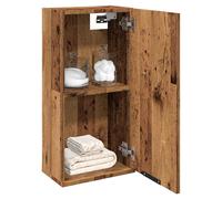 Bathroom Cabinet Wall-Mounted Engineered Wood Old Wood 32x20x67 cm Slim Storage