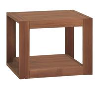 Bathroom Cabinet Wall-Mounted Solid Teak Wood Brown 45x45x35cm Storage Shelf Box