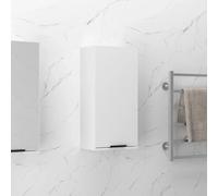 Bathroom Cabinet Wall-Mounted White 32x20x67cm Engineered Wood Slim Single Door