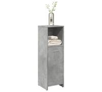 Bathroom Cabinet Wallmount Slim Concrete Grey 30x30x95 cm Engineered Wood Unit
