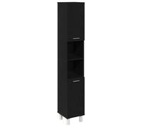 Bathroom Cabinet Washroom Cupboard Storage Shelf Rack Engineered Wood vidaXL
