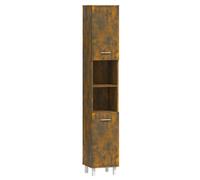 Bathroom Cabinet Washroom Cupboard Storage Shelf Rack Engineered Wood vidaXL