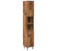 (old wood) vidaXL Bathroom Cabinet Washroom Cupboard Storage Shelf Rack Engineered Wood