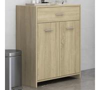 Bathroom Cabinet Washroom Storage Cabinet Free Standing Cupboard Engineered Wood