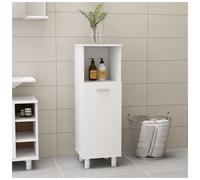 Bathroom Cabinet White 30x30x95cm Engineered Wood Slim Storage Cupboard w/ Door