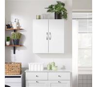 Bathroom Cabinet White Wall Cabinets Storage Cabinet Cupboard Unit, 60X20X60Cm,sobuy Bzr200-T-W