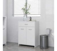 Bathroom Cabinet with Door & Drawer Bath Storage Cupboard Unit Washroom Cabinet