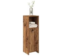 Bathroom Cabinet With Door Handle 30 x 30 x 95 cm Old Wood