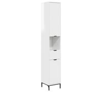 Bathroom Cabinet with Drawer with Door Engineered wood & Metal Modern vidaXL