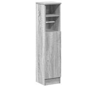 vidaXL Bathroom Cabinet with Roll Holder, Vanity Unit for Washroom, Sink Unit with Storage, Cupboard, Sink Cabinet, Modern Style, Grey Sonoma