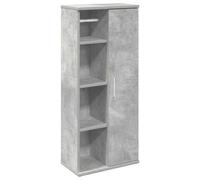 vidaXL Bathroom Cabinet with Roll Holder Concrete Grey 39x22x90 cm