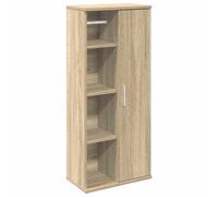 Bathroom cabinet Sonoma Oak 39x22x90cm Engineered Wood with Roll Holder compact