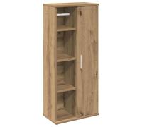 vidaXL Bathroom Cabinet with Roll Holder Old Wood 39x22x90 cm