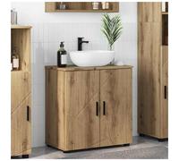 Bathroom Cabinet with Storage Artisan Oak 61 x 35 x 64 cm Brown Engineered Wood