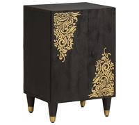 vidaXL Bathroom Cabinet Grey 38 x 33 x 58 cm Solid Mango Wood