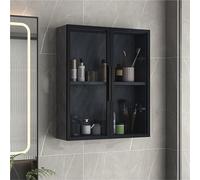 Bathroom Cabinet with Tempered Glass Door - Multi-Purpose Storage Unit for Bathroom, Kitchen & More -