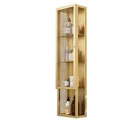 Bathroom cabinets Bathroom Cabinet, Narrow Storage Cabinet, Wall Mounted Cupboard, Freestanding Tall Cabinet, for Living Room, Hallway, Office (Color : White(B), Size : 15 * 25 * 90cm)