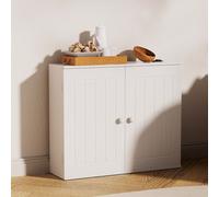 Bathroom Cabinets Kitchen Wall Cabinets 50x60x15cm Modern Storage Unit for Kitchen Bathroom Washing with Adjustable Shelves