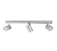 Bathroom Ceiling Bar Spotlight Chrome Plate Triple Adjustable 60Cm Long Lamp