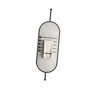 Bathroom Ceiling Mirror,bathroom Vanity Makeup Or Shaving,Metal Frame Hanging Rod Square,for Home Hotel(Gold,40x100cm)