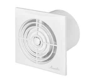 Bathroom Ceiling / Wall Ventilator Fan Diameter 100 mm White Very Quiet and Powerful WZ with Motion Sensor / Delay / Timer Ball Bearings for Continuous Use in a Small Room