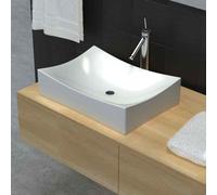 Bathroom Ceramic Porcelain Sink Art Basin White High Gloss UK HOT