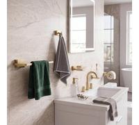 Bathroom City Lima 6 Piece Brushed Brass Bathroom Accessory Set