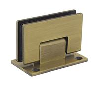 Bathroom Clamp Clip,Glass Door Hinge,304 Stainless Steel, Shower Doors Hing, Pull Sliding(90 Degrees)