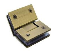 Bathroom Clamp Clip,Glass Door Hinge,304 Stainless Steel, Shower Doors Hing, Pull Sliding Hinges(135 Degrees)